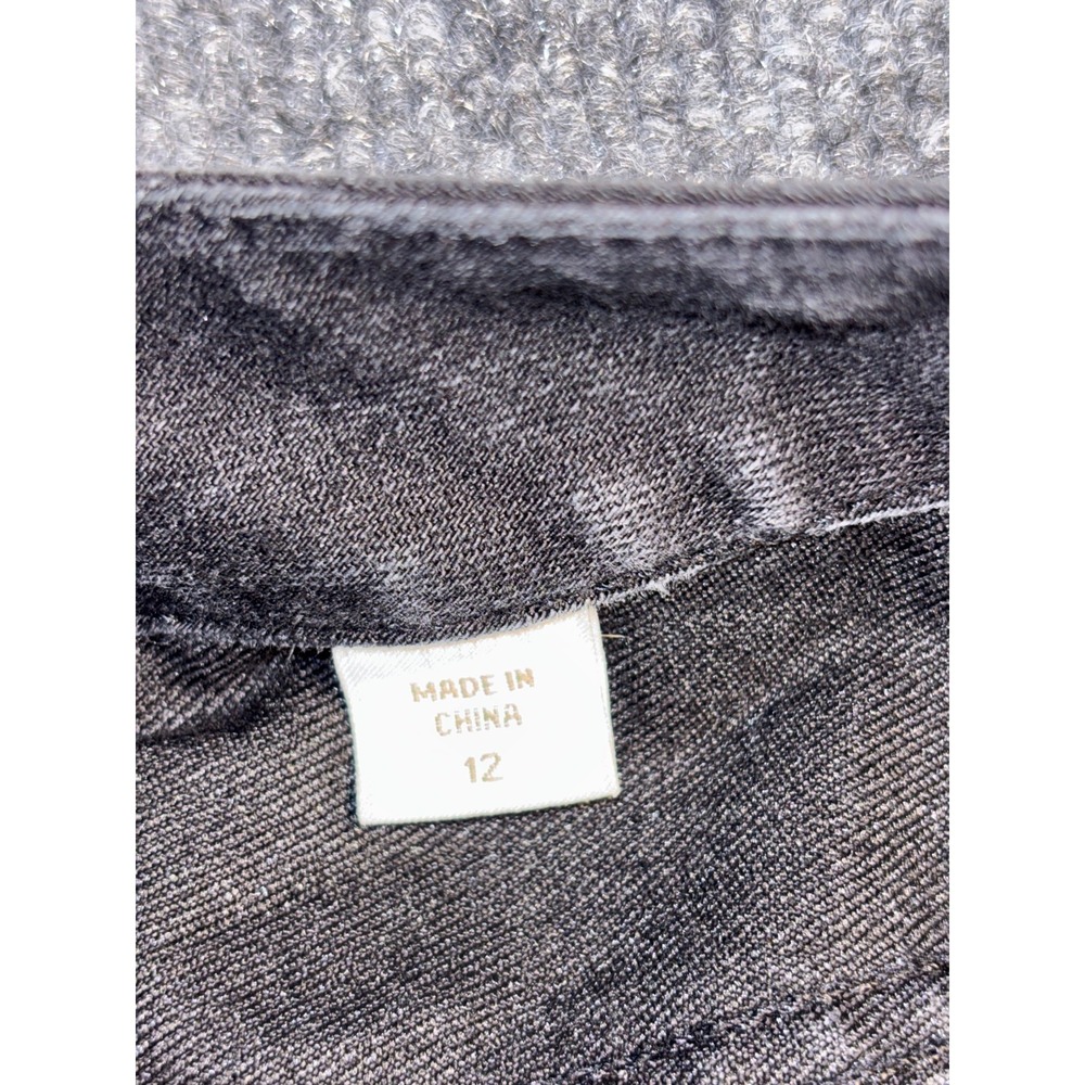 Coldwater Creek Bootcut Jeans Womens 12 Black Denim Stretch Dark Wash Low Waist - Picture 8 of 12